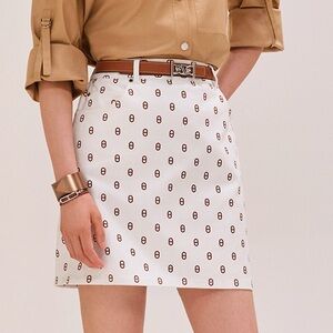 ♥️♥️SOLD ♥️♥️Hermes "Chaine d'Ancre" denim miniskirt